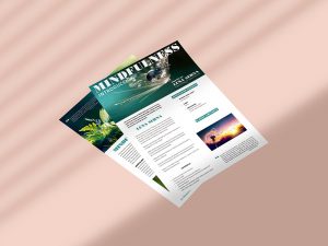 Diseño flyer curso Mindfulness